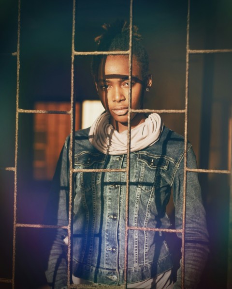 a person wearing a garment