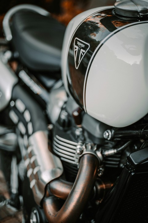 black and silver motorcycle engine