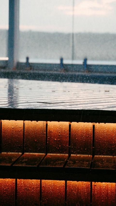 a view of the ocean from an airport terminal d_rRWA